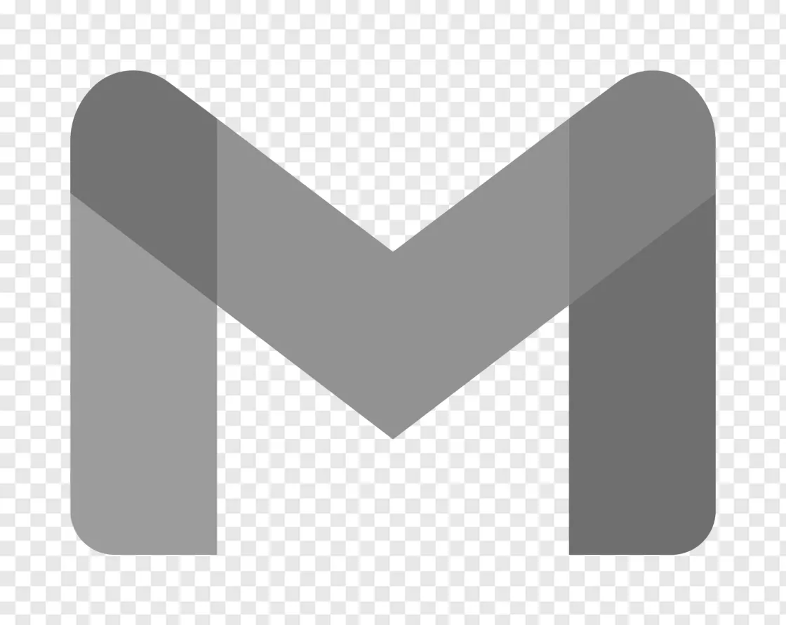 Google Gmail Grayscale Logo