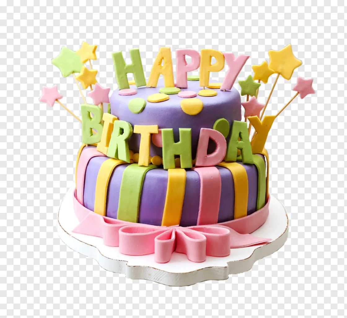 Colorful Birthday Cake