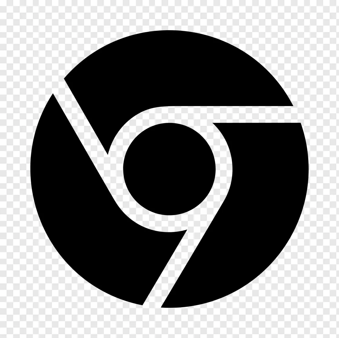 Google Chrome Black Icon