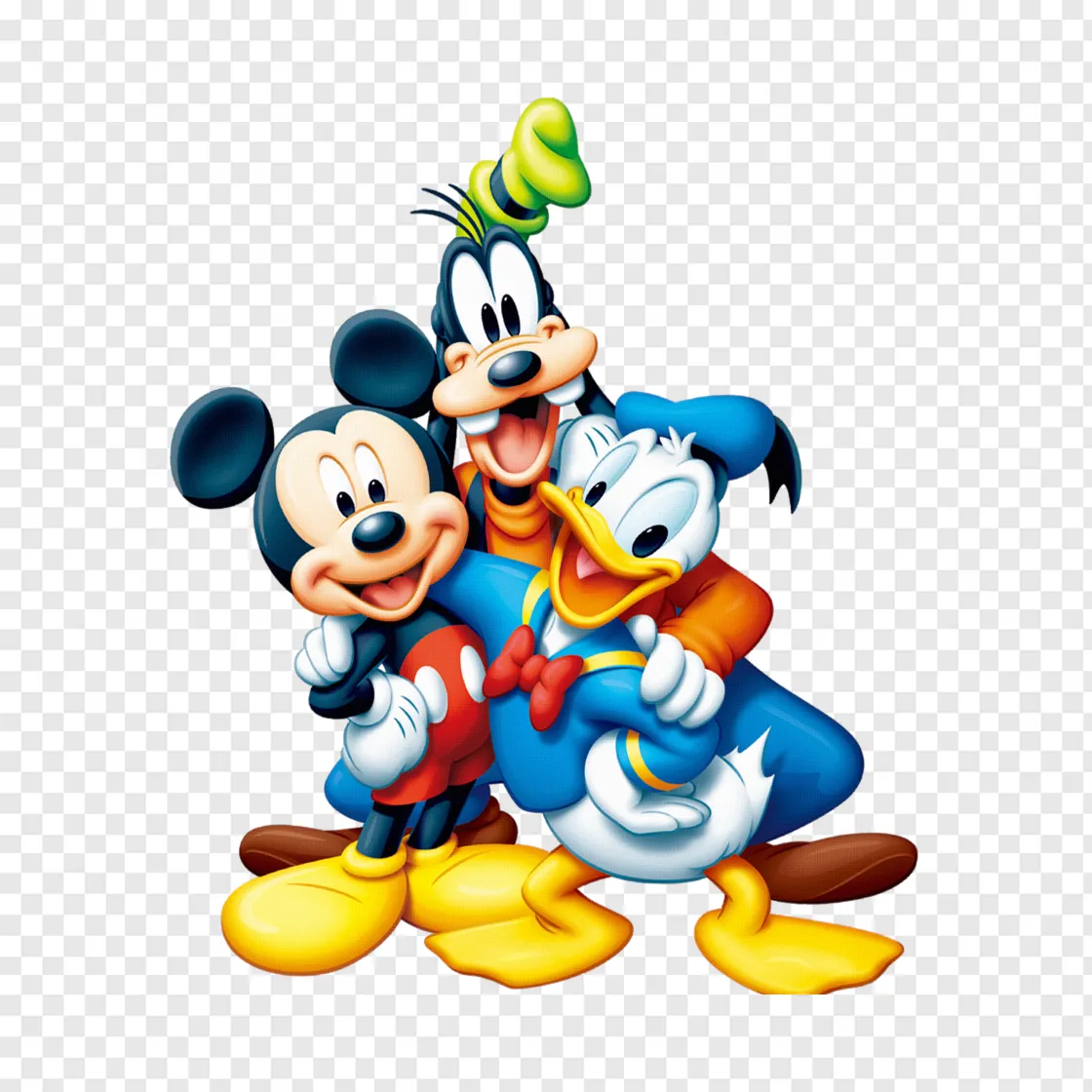 Donald Duck,mickey Mouse And Goofy