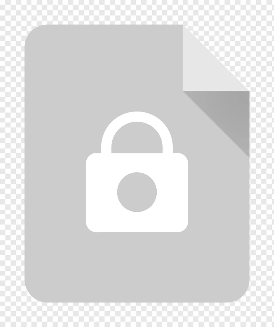 Google Locked Doc Icon Logo
