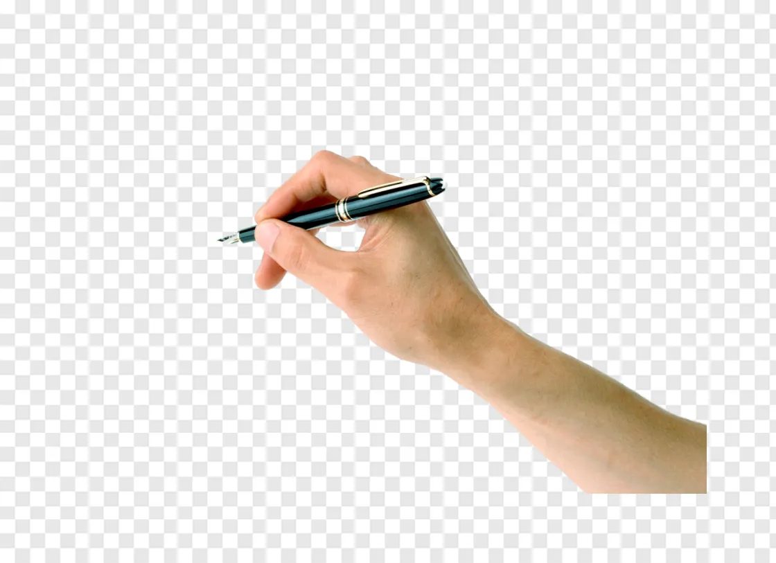 Hand Holding A Pen