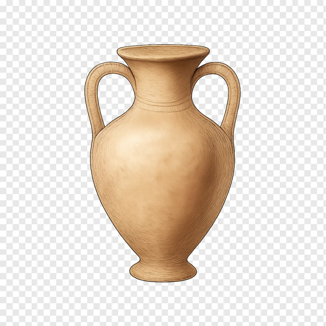 Ancient Amphora PNG For Historical Themes