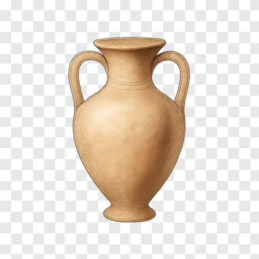 Ancient Amphora PNG For Historical Themes