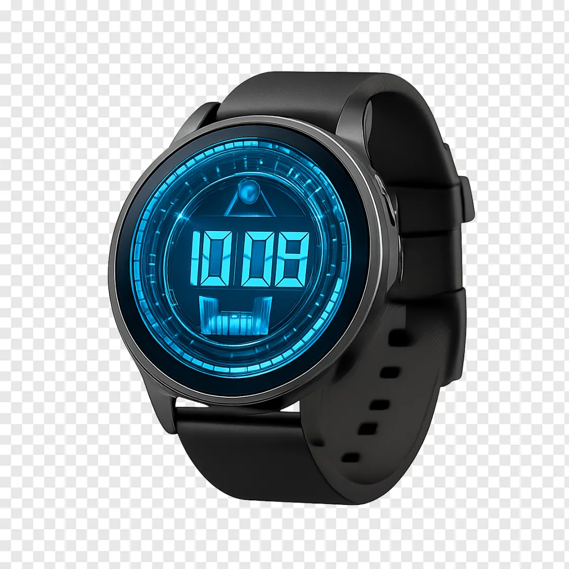 Futuristic Smartwatch PNG Transparent Background