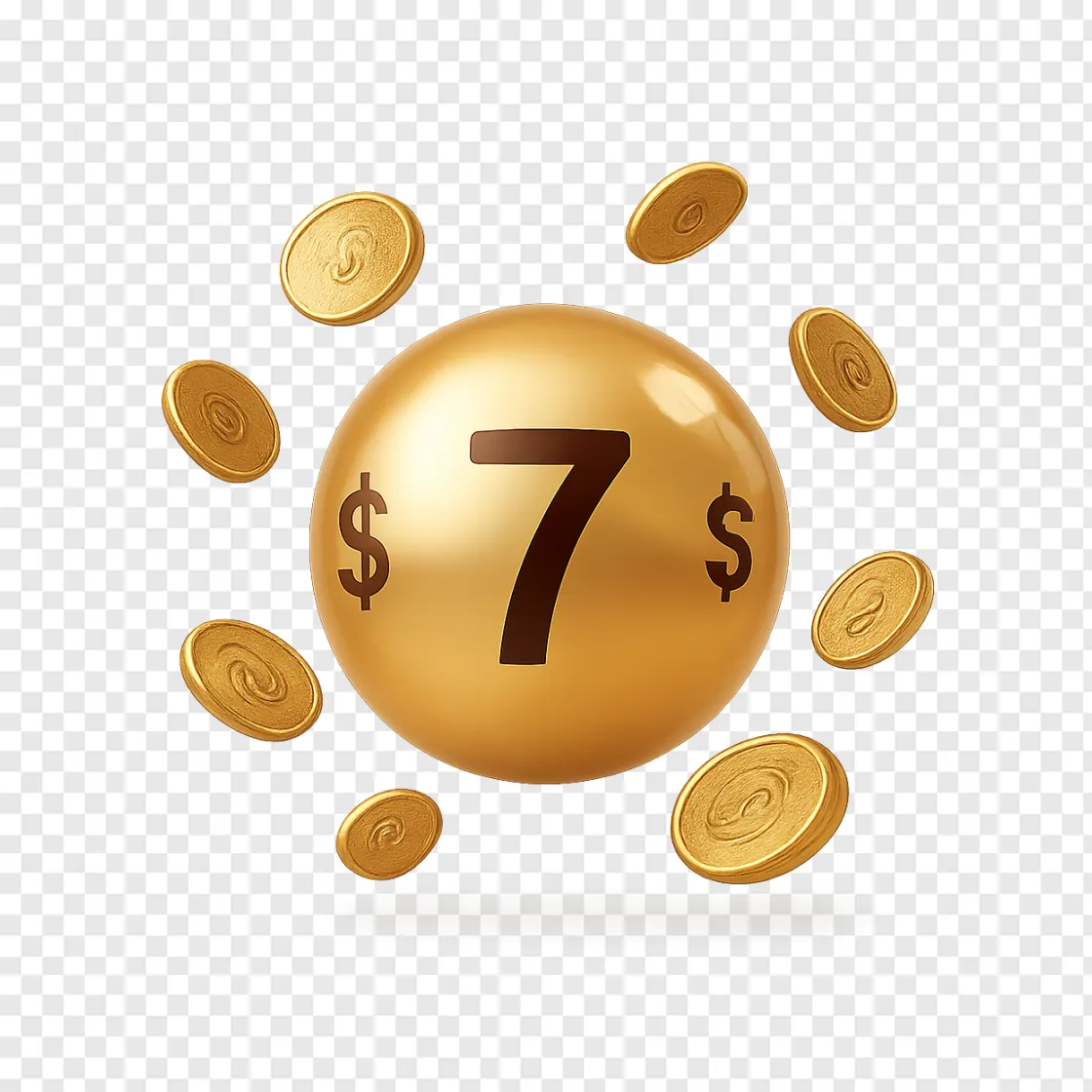 Golden Powerball Jackpot PNG Transparent Image
