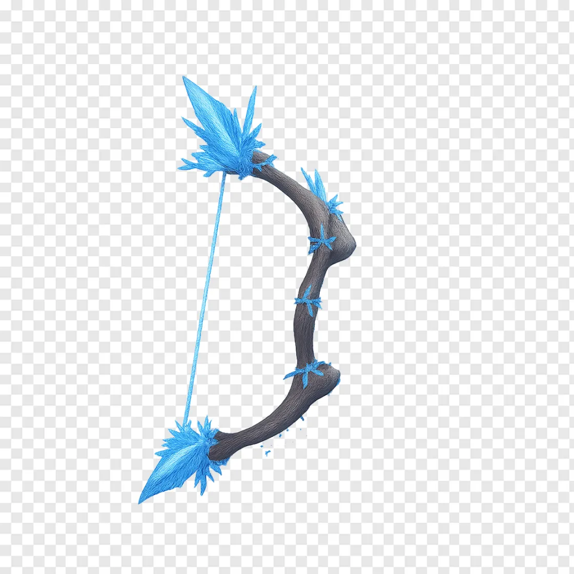 Snezhnaya Winter Bow Fantasy Weapon PNG