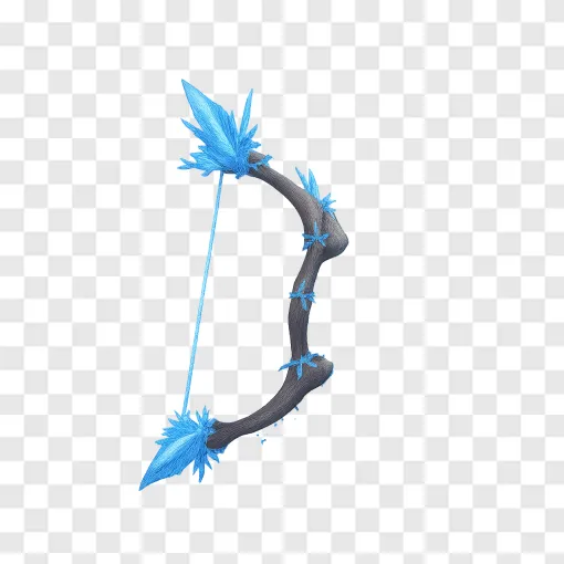 Snezhnaya Winter Bow Fantasy Weapon PNG