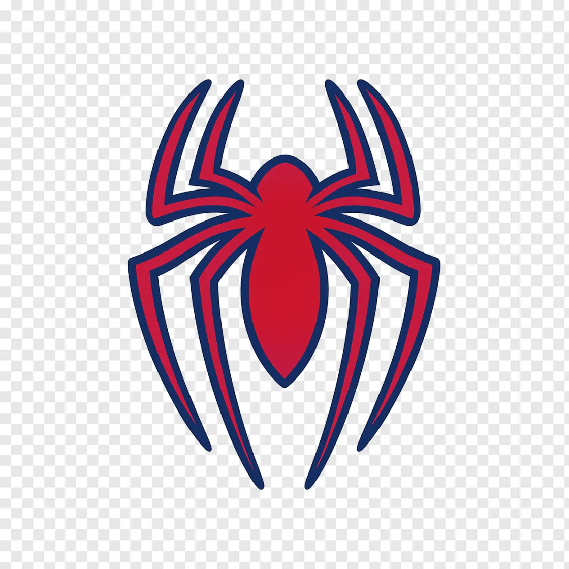 Superhero Spider Emblem Transparent PNG