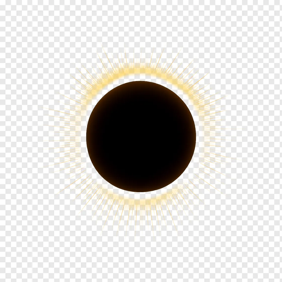Total Solar Eclipse PNG Transparent Image