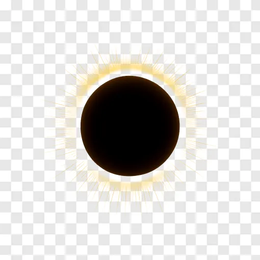 Total Solar Eclipse PNG Transparent Image