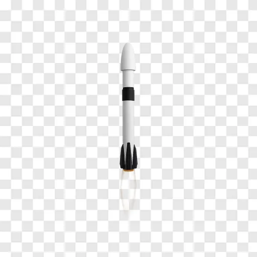 SpaceX Falcon 9 Rocket Launch PNG Graphic