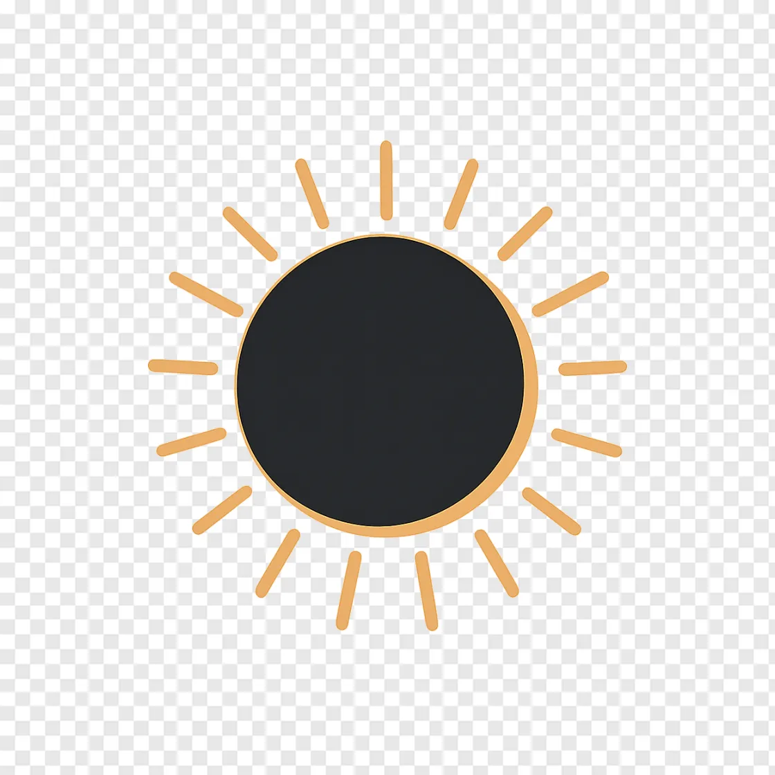 Solar Eclipse PNG Image With Transparent Background
