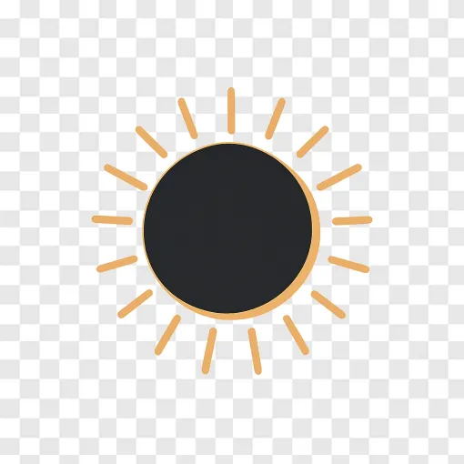Solar Eclipse PNG Image With Transparent Background