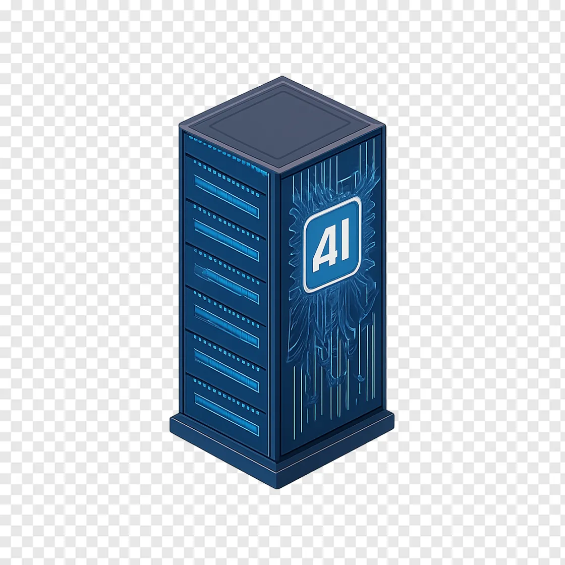 AI Server Infrastructure PNG Transparent Image