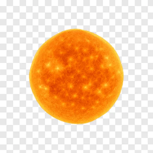 Glowing Sun PNG Transparent Image