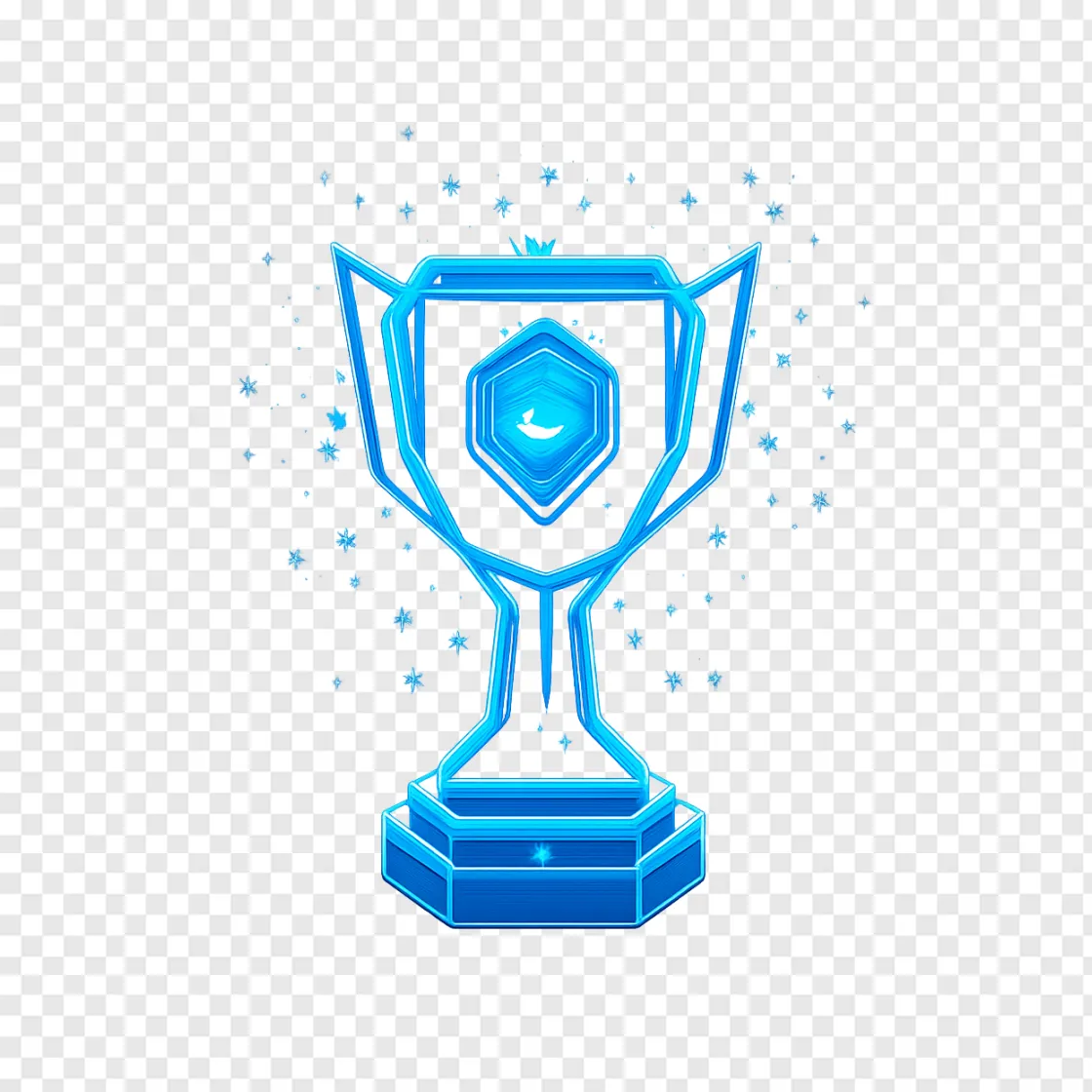 Esports Championship Trophy PNG Transparent Background