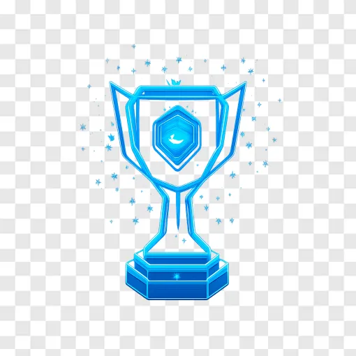 Esports Championship Trophy PNG Transparent Background