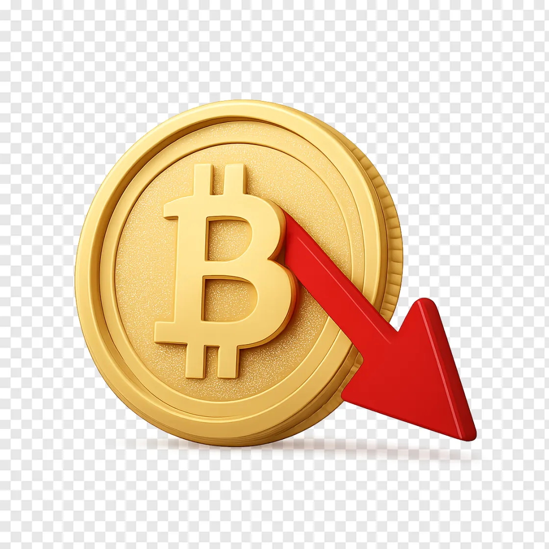 Crypto Loss PNG Graphic For Financial Reports