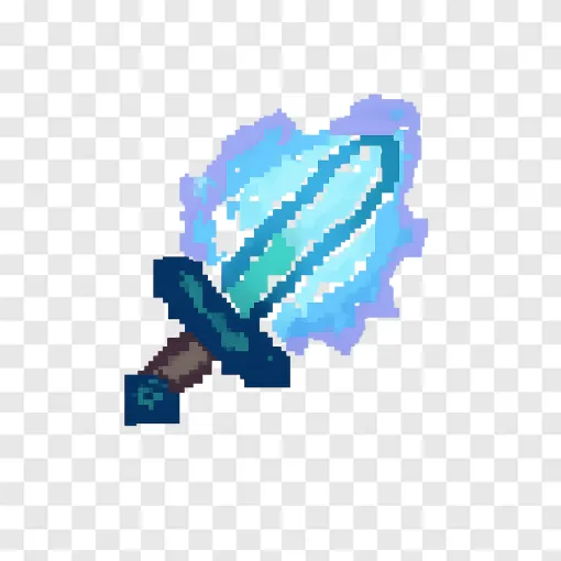 Minecraft Diamond Sword PNG Free Download