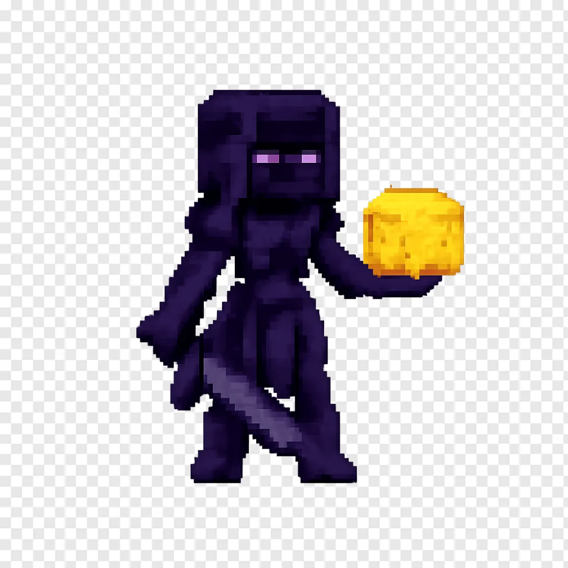 Ender Girl Gamer PNG Transparent Image