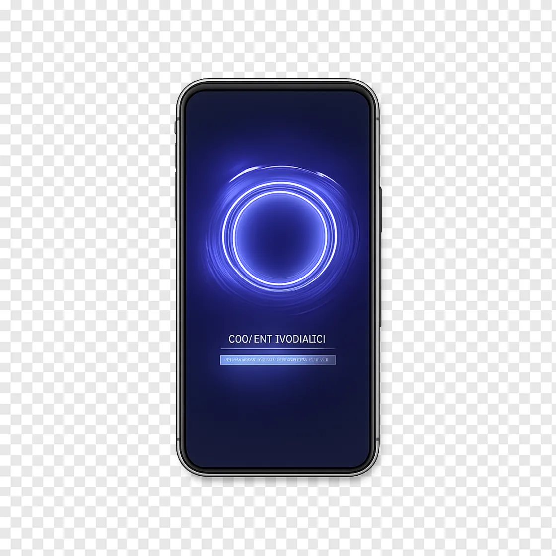 Galaxy Phone Software Update Concept PNG