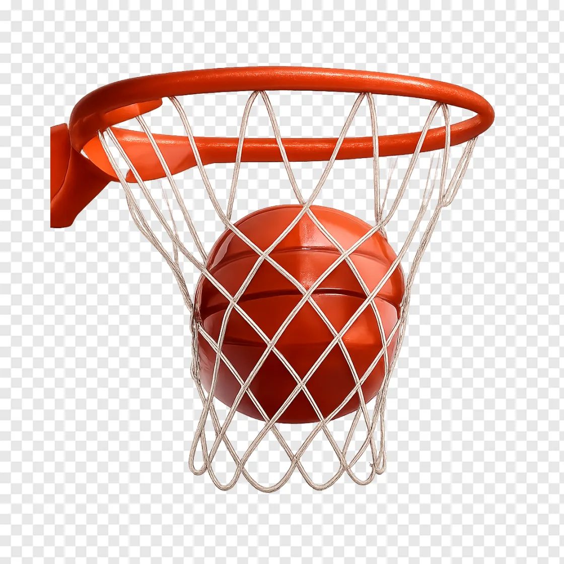 Basketball Net And Ball PNG Transparent Image