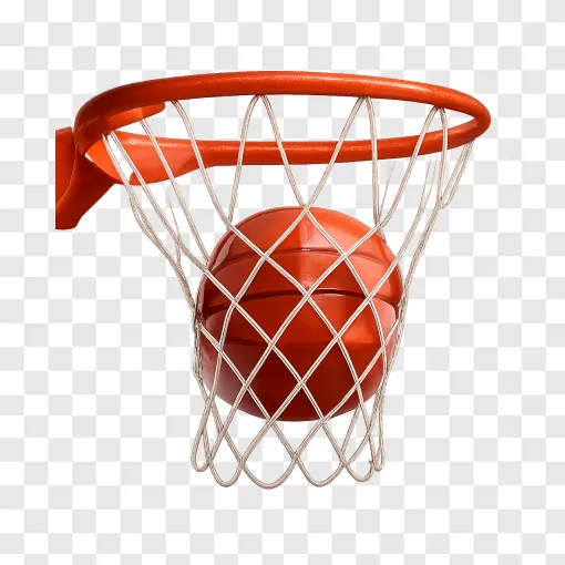 Basketball Net And Ball PNG Transparent Image