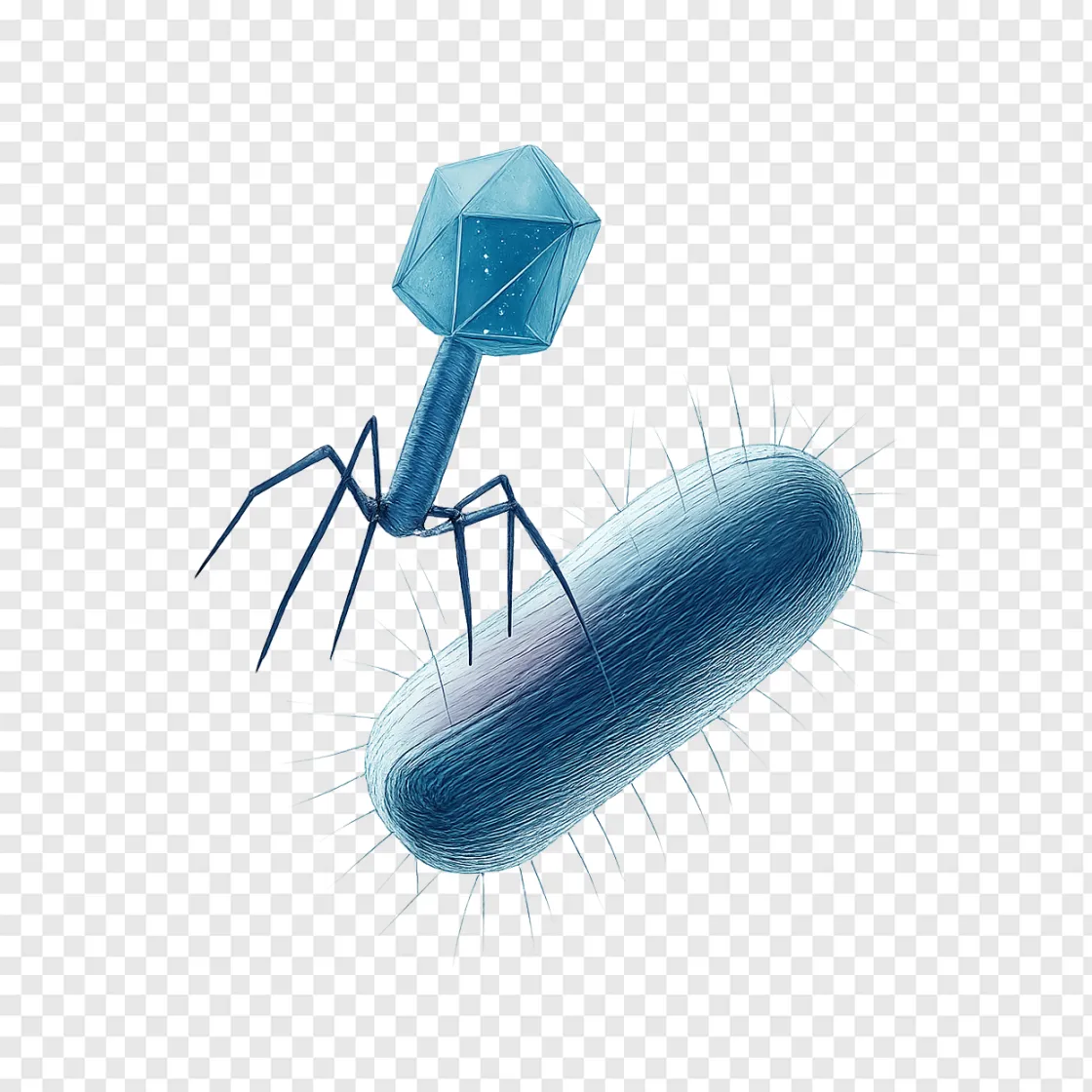 Bacteriophage Virus PNG Transparent Background