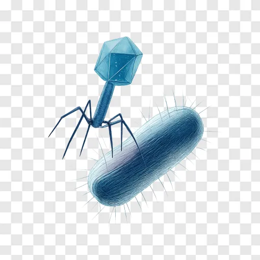 Bacteriophage Virus PNG Transparent Background