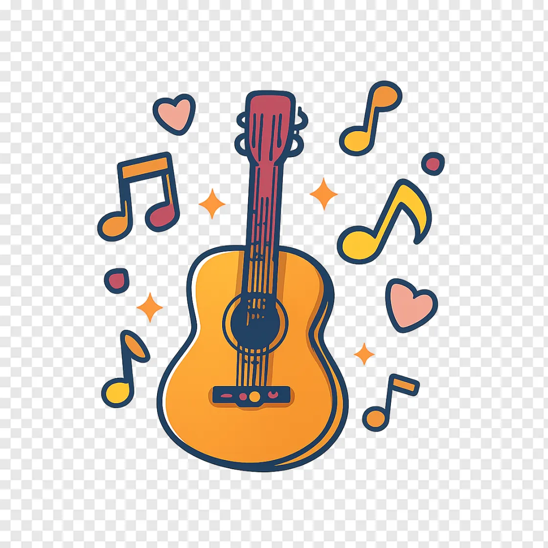 Acoustic Guitar PNG Music Element