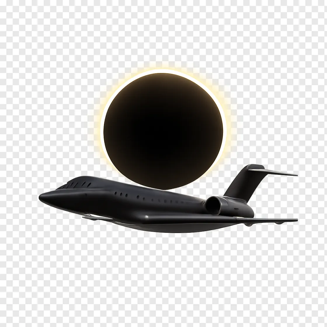 Solar Eclipse Jet PNG Free Download