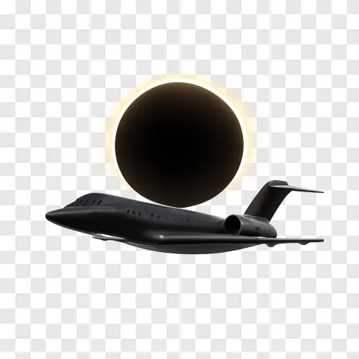 Solar Eclipse Jet PNG Free Download