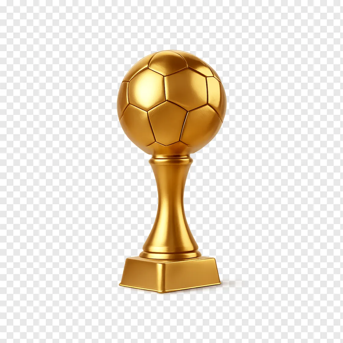 Soccer Trophy PNG Transparent Image
