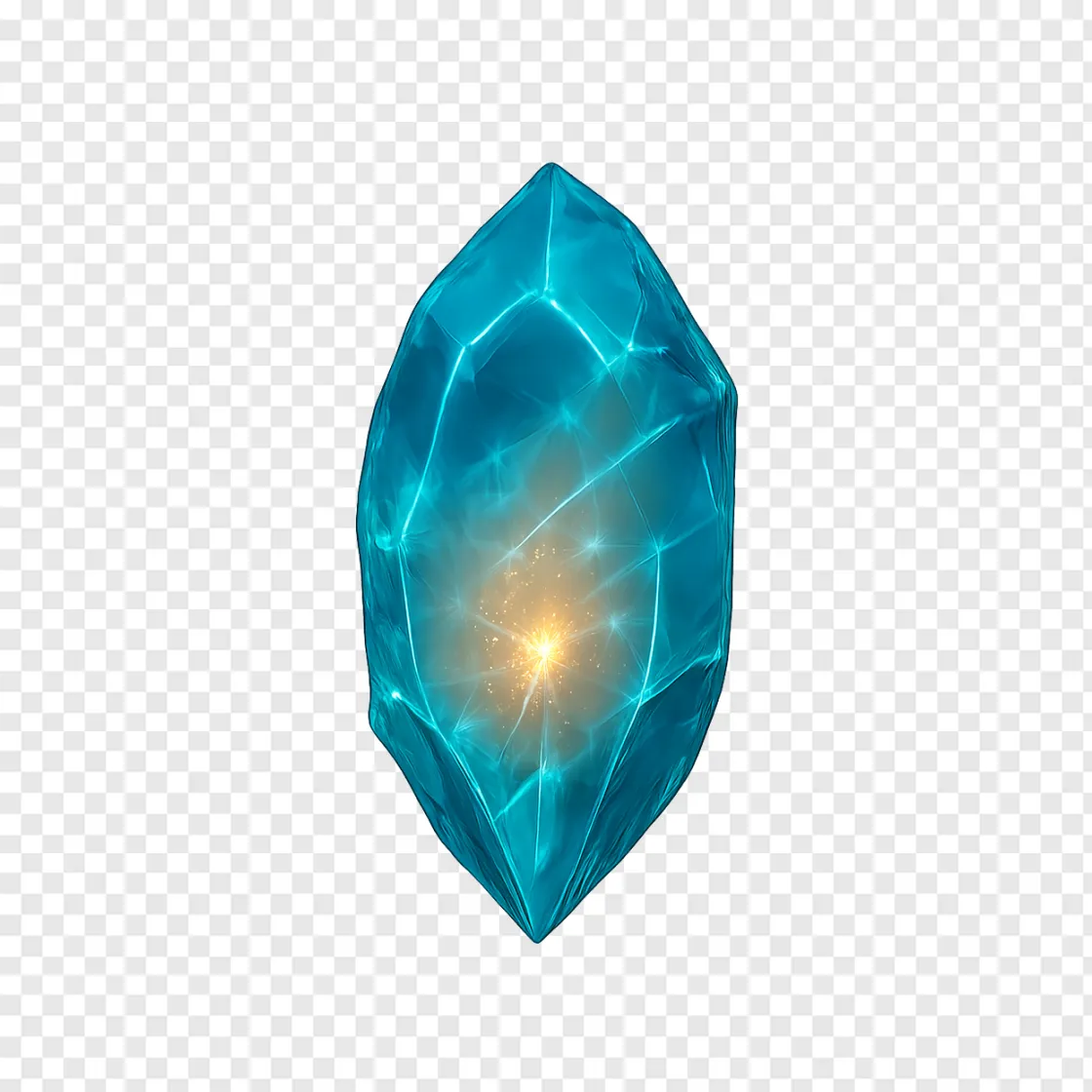 Deep Glow Crystal PNG Transparent Image