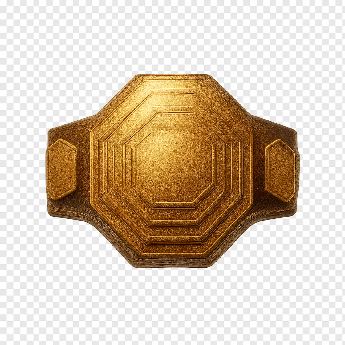 UFC Championship Belt PNG Image
