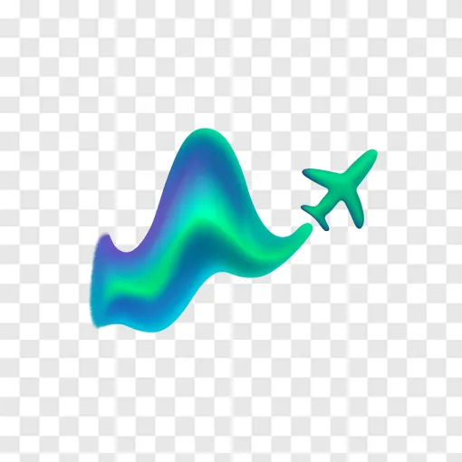 Aurora Flight PNG Transparent Image