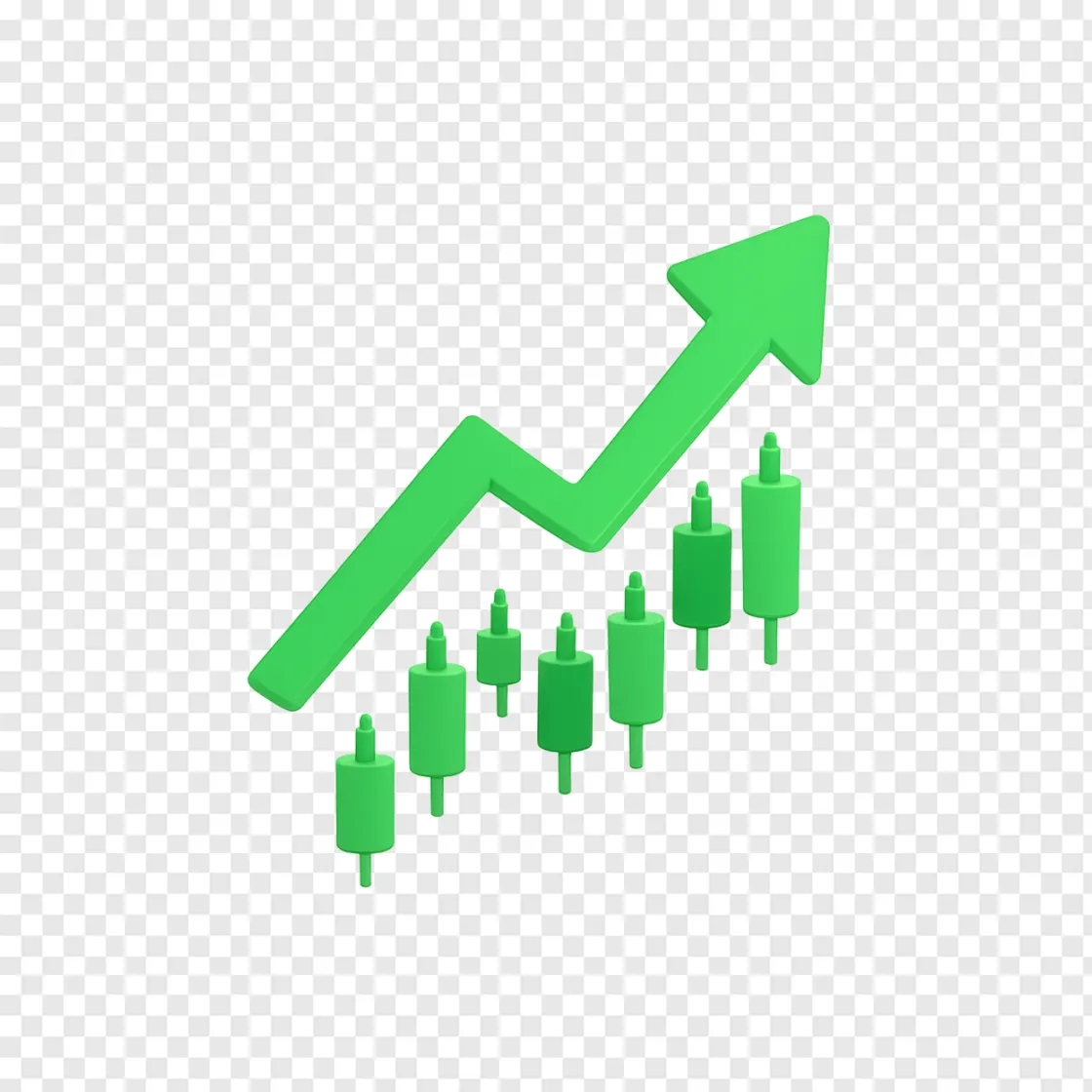 Stock Market Rising Arrow PNG Image With Transparent Background