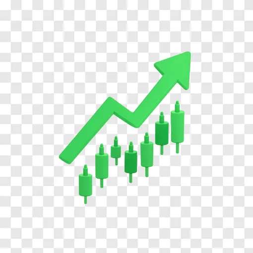 Stock Market Rising Arrow PNG Image With Transparent Background