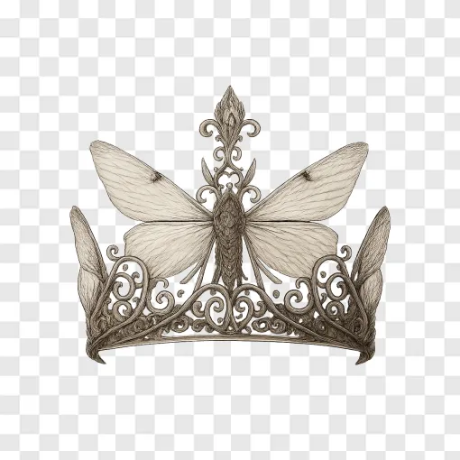 Fantasy Queen Crown PNG Transparent Background