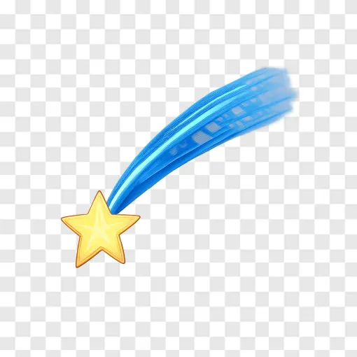 Glowing Shooting Star PNG Image For Free Download