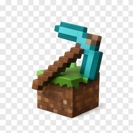 Minecraft Pickaxe PNG Free Download