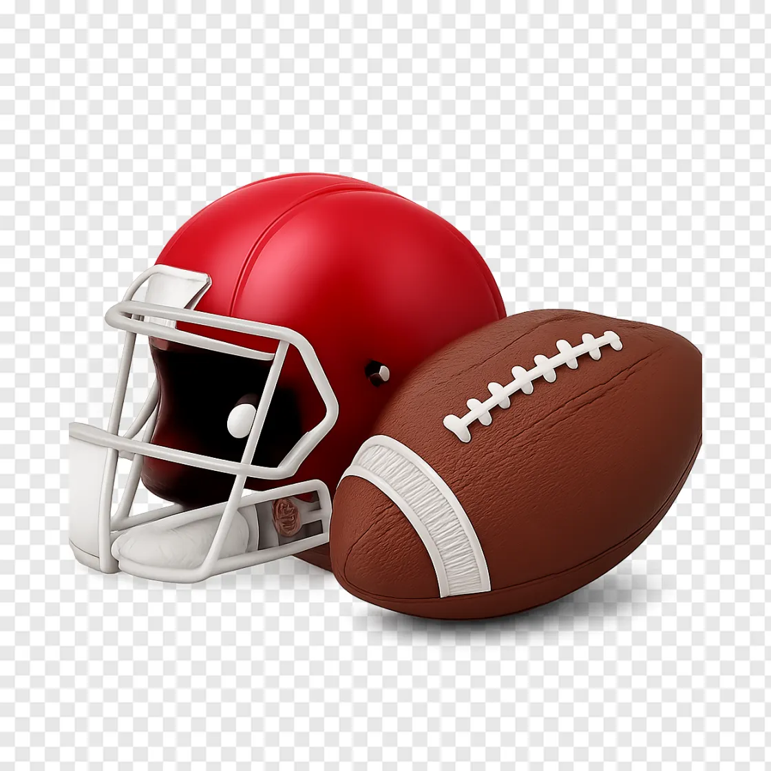 American Football Helmet PNG Transparent Image