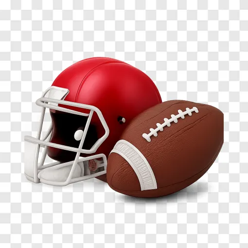 American Football Helmet PNG Transparent Image