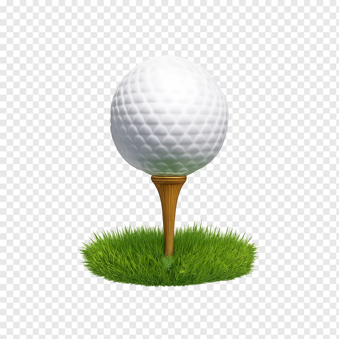 Golf Ball PNG Isolated Sports Graphic