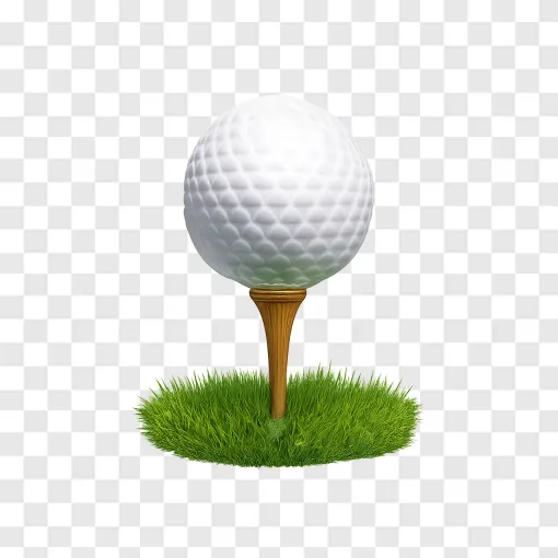Golf Ball PNG Isolated Sports Graphic