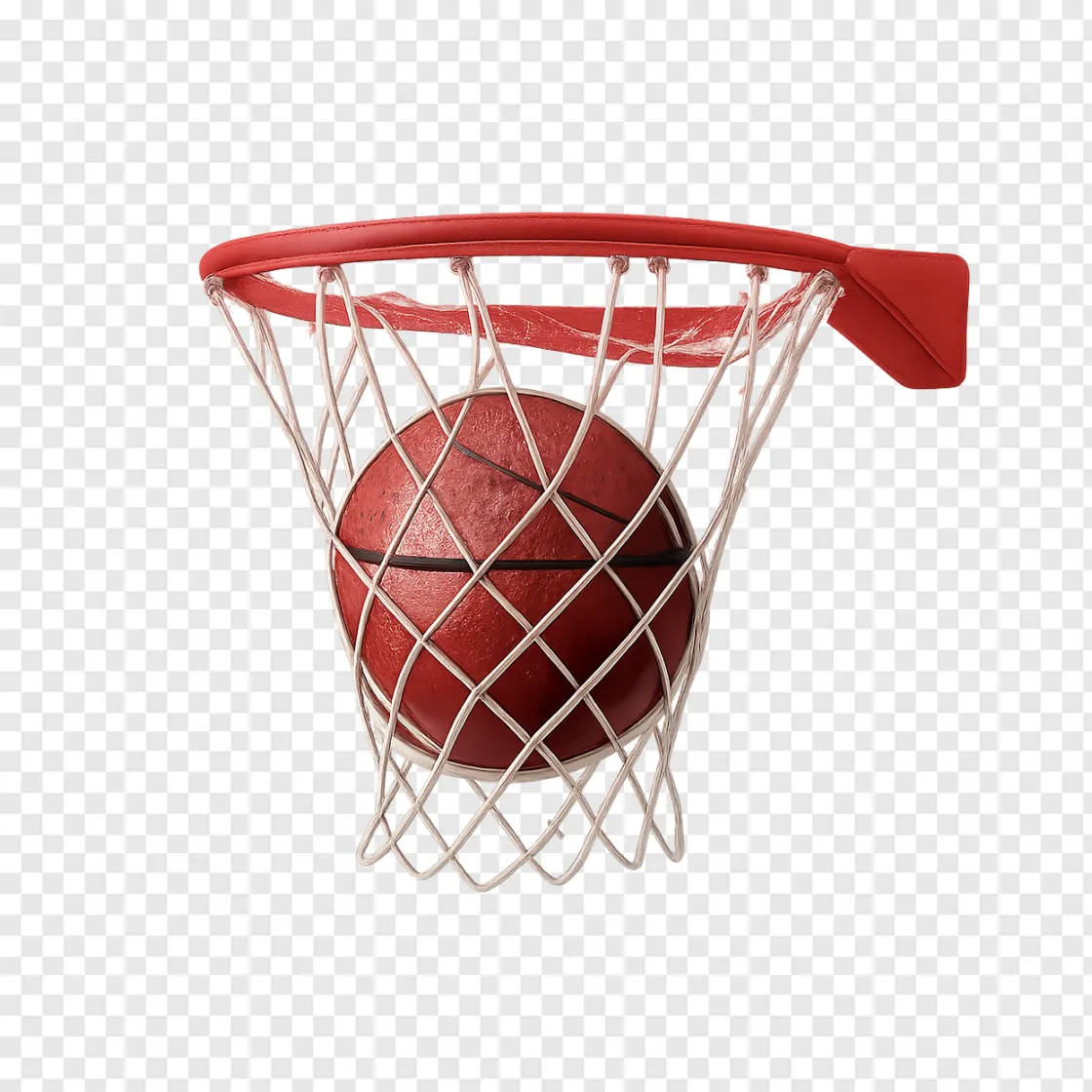 Basketball Hoop And Ball PNG Transparent Image