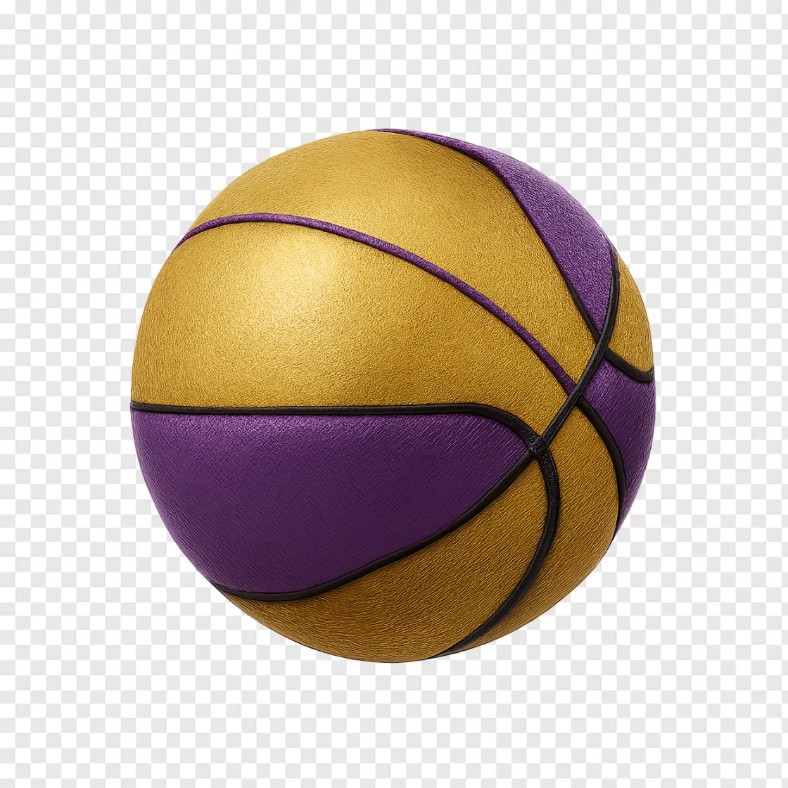 Los Angeles Lakers Basketball PNG Transparent Image