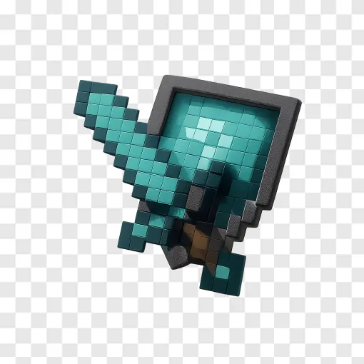 Minecraft Sword And Shield PNG Free Download
