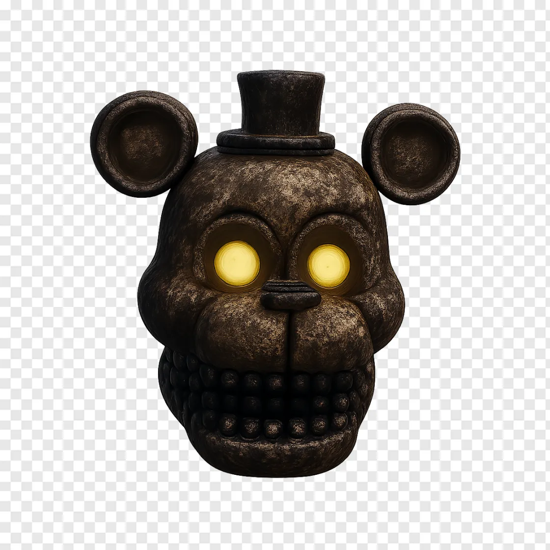 Creepy Animatronic Bear PNG Free Download